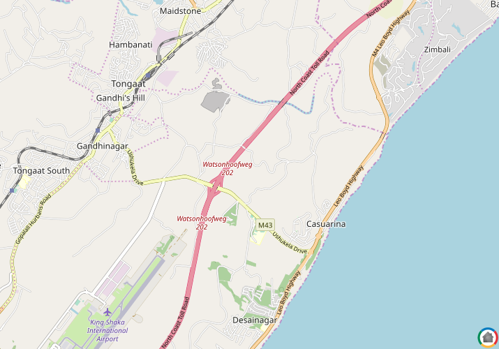 Map location of Kruisfontein - Westbrook